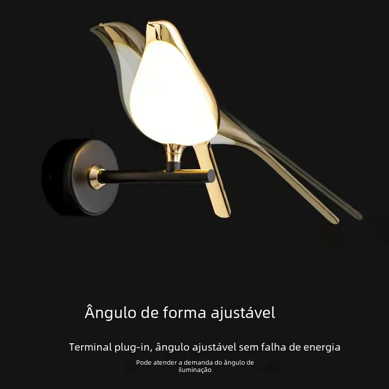 Modern Minimalist Creative Bird Wall Light for Home
