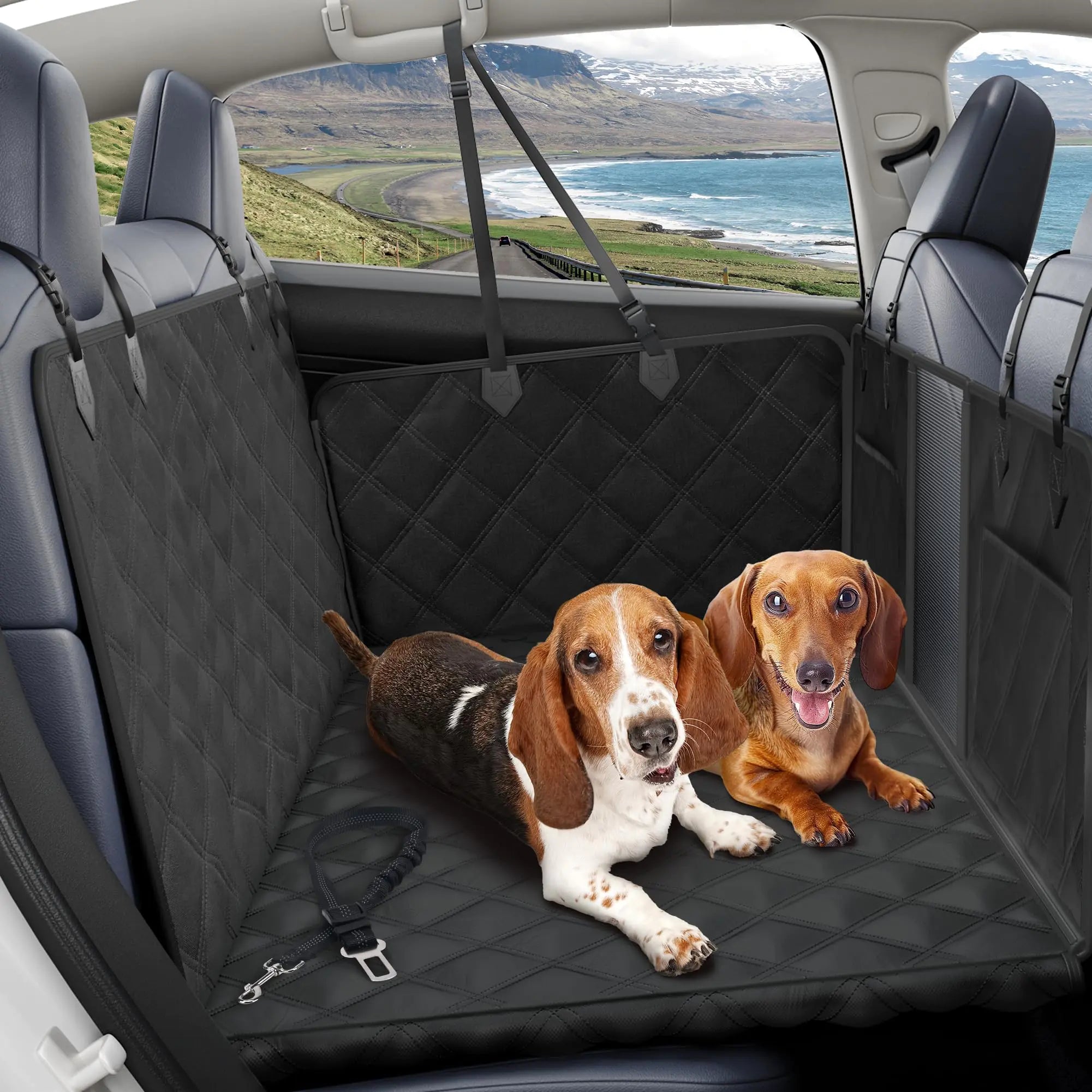 BurgeonNest Dog Hammock for Car Dog Car Seat Cover