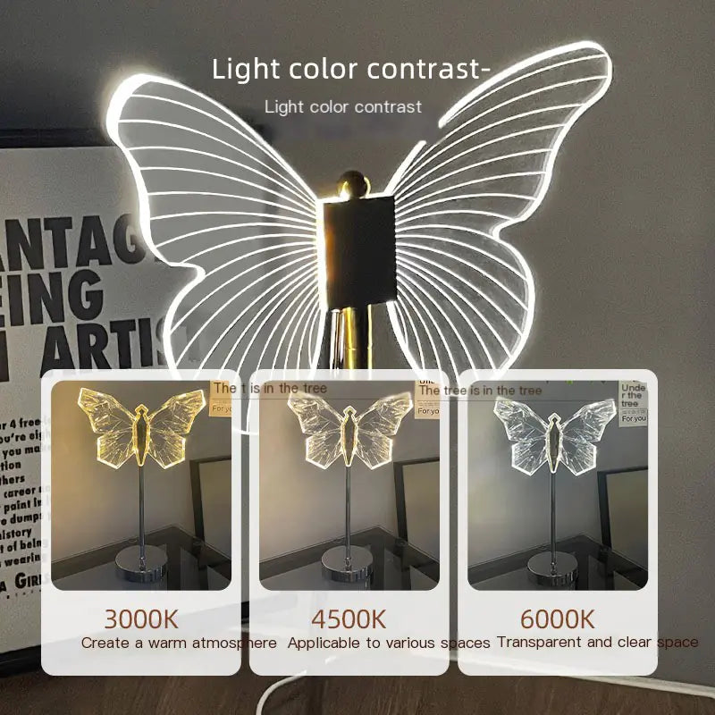 USB LED Crystal Night Light for Bedroom Decor