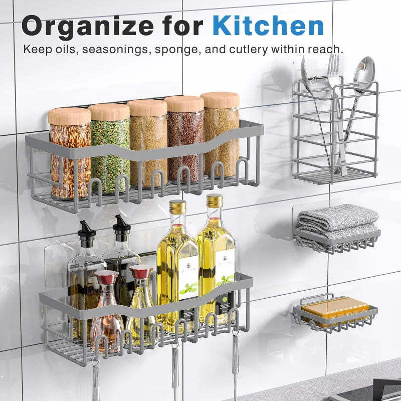 Wall-Mounted Spice Rack