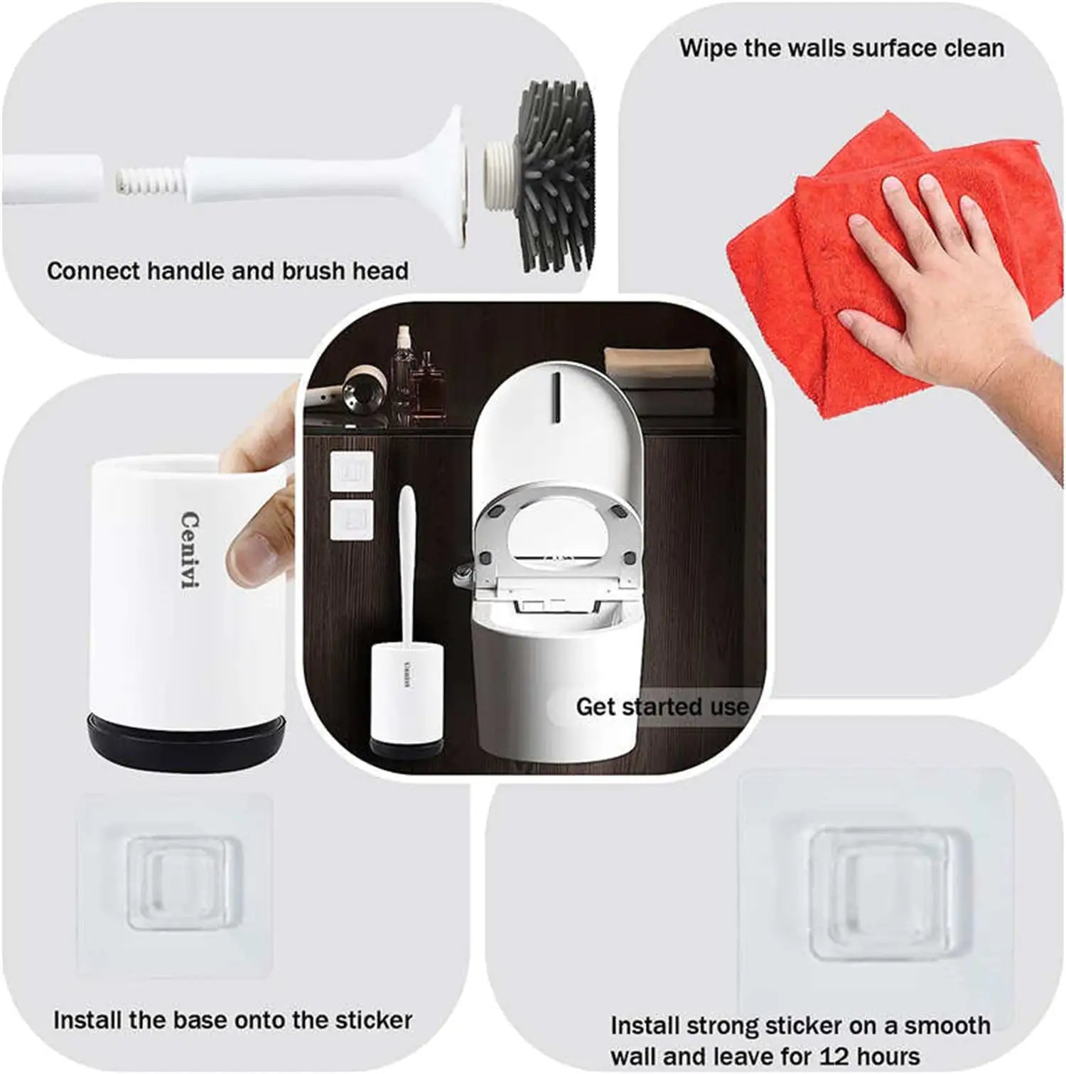Toilet Brush Set