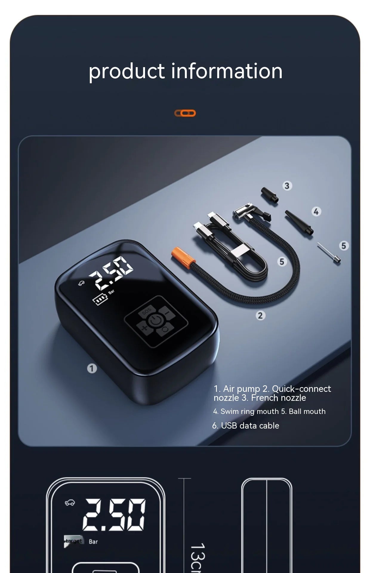 Portable Air Compressor Tire Inflator