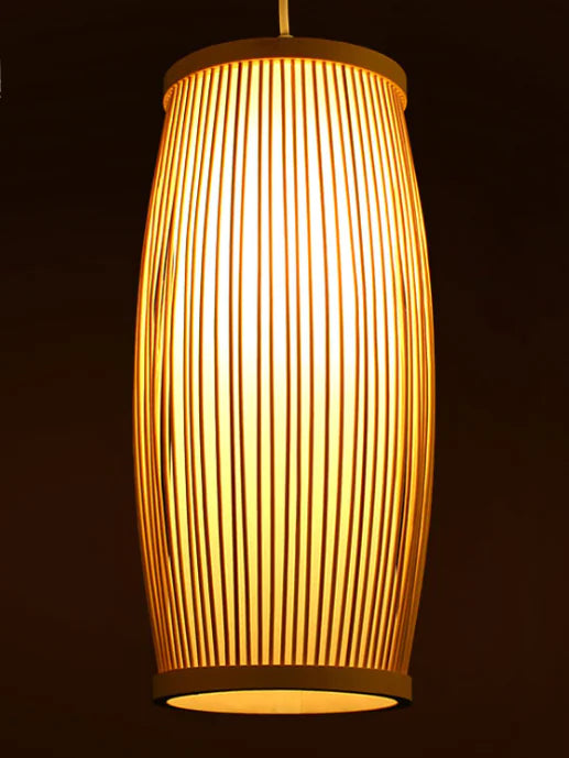 Creative Bamboo Pendant Light for Hallway Decor
