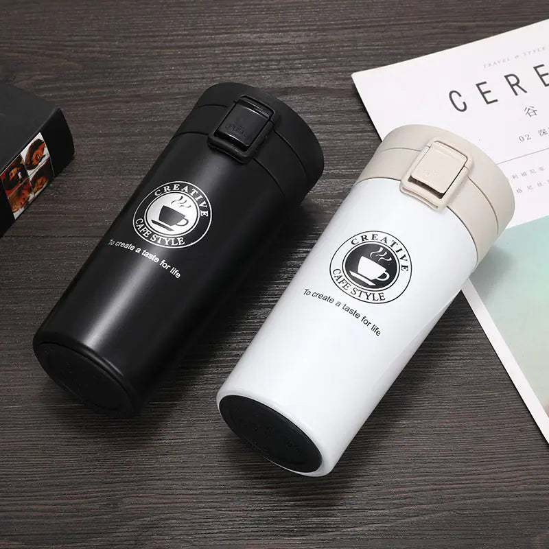 Stainless Steel Insulated Coffee Mug with Custom Design