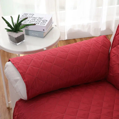 Reversible Water-Resistant Sofa Slipcover with Straps