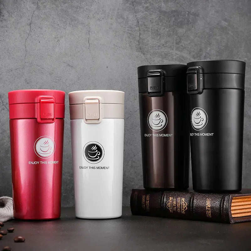 Stainless Steel Insulated Coffee Mug with Handle