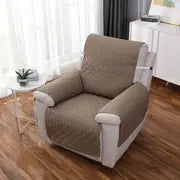 Reversible Water-Resistant Sofa Slipcover with Straps