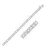 3.0 mm 14k White Gold Two Row Rope Bracelet