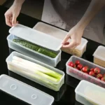 Noodle Storage Box Useful Things for Kitchen Accessory Long Noodles Crisper Box Airtight Containers for Food Item Boxes Home