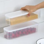 Noodle Storage Long Noodle Preservation Box Plastic Large Size Spaghetti Rectangle Large Capacity Food Sealed Box Kitchen Items