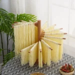 Pasta Drying Rack with 16 Suspension Rods Wooden Collapsible Spaghetti Dryer Stand Kitchen Accessories Pasta Cooking Tools